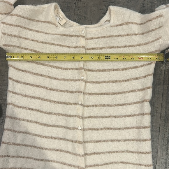 Sèzane Gaspard Mohair Wool Cardigan ecru/gold size M - Picture 9 of 9
